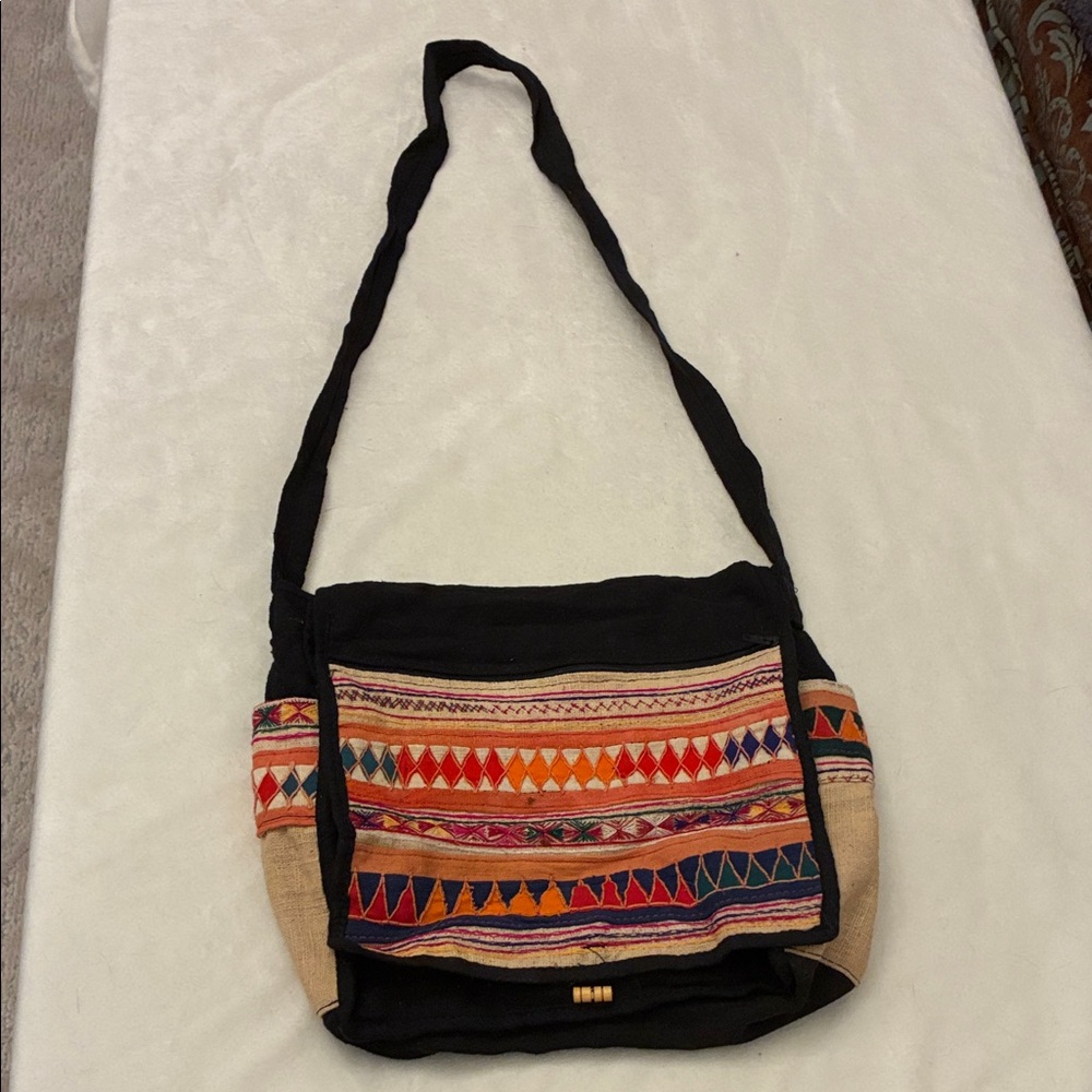 Source Unknown Multicolor Geometric Crossbody Bag - image 2